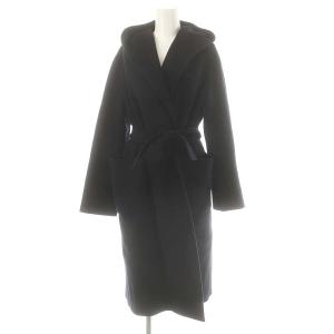 リバーシャルムフードコート アウター ロング 36 濃紺 ダークネイビー /DO OS