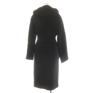 ANAYI リバーシャルムフードコート アウター ロング 36 濃紺 ダークネイビー /DO OS