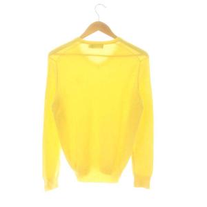 POLO RALPH LAUREN ウール Vネック ニット セーター 長袖 XS 黄色 イエロー