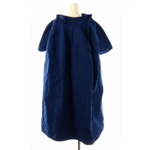 MARNI オフショルダービックシルエットワンピース 36 青 ABMA0161A0 /MI OS