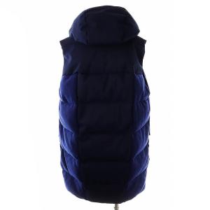 MARNI ロングダウンベスト 切替 S ネイビー PIMA0044