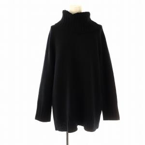 23AW CHELSEA ELEANOR スヌード付きニット セーター 長袖 カシミヤ混 38 黒 ブラック