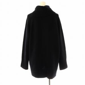 theory luxe 23AW CHELSEA ELEANOR スヌード付きニット セーター 長袖 カシミヤ混 38 黒 ブラック