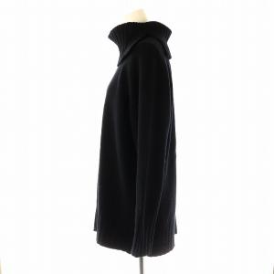 theory luxe 23AW CHELSEA ELEANOR スヌード付きニット セーター 長袖 カシミヤ混 38 黒 ブラック