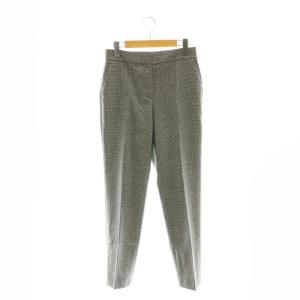 24AW HOUNDSTOOTH CAROL 2 パンツ テーパード 千鳥格子 40 黒 ブラック オフホワイト