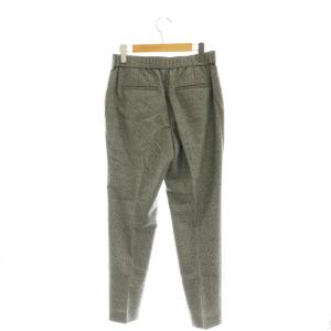 theory luxe 24AW HOUNDSTOOTH CAROL 2 パンツ テーパード 千鳥格子 40 黒 ブラック オフホワイト