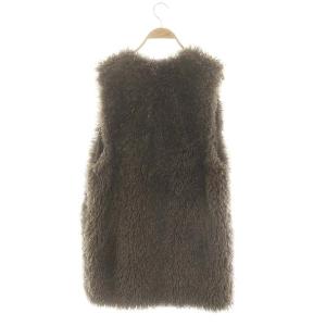 JOURNAL STANDARD エコファーベスト ロング カーキ /HK OS