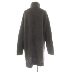 IENA 23AW SURIALPACA混シャギーチュニック ニット タートルネック 長袖 グレー