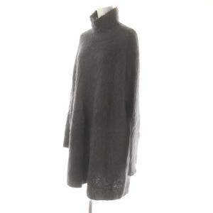 IENA 23AW SURIALPACA混シャギーチュニック ニット タートルネック 長袖 グレー