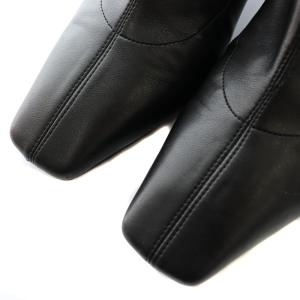 FABIO RUSCONI ショートブーツ SATURNIA フェイクレザー 黒 ブラック 37 OS