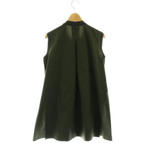 Theory 23SS DRY COTTON 2 MOCK NK COMBO TUNIC チュニック ニット S 緑