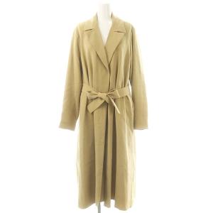CLASSIC CREPE SIMPLE TRENCH B トレンチコート スプリングコート ロング S ベージュ