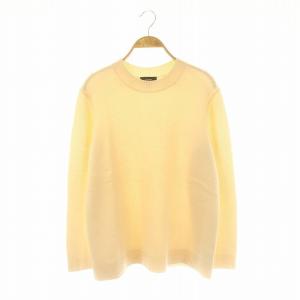 CASHMERE SOLID CREW ニット セーター 長袖 カシミヤ S オフホワイト /HK OS