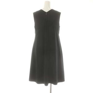 FOXEY NEW YORK リボンデザインドレス ワンピース 膝丈 38 ブラック 37679