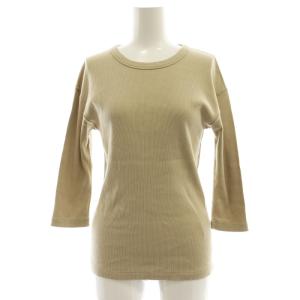 24SS dignity Tシャツ カットソー リブ ベージュ /MI OS