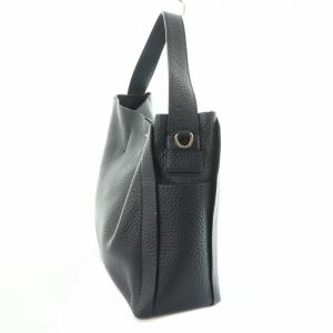 FURLA 2WAY ショルダーバッグ ハンドバッグ カプリッチョ M ホーボー フェイクレザー 紺 ネイビー F6852 OS
