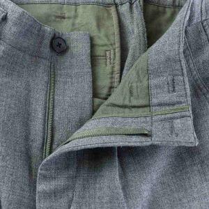 Spick&Span 22AW ハイブリッドダブルクロスワンタックパンツ スラックス ストレート 38 グレー