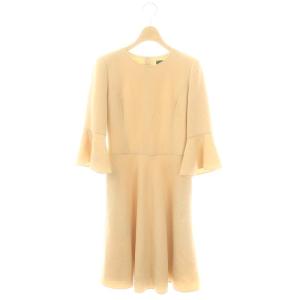 Rhythm flare ウールワンピース 38 イエローベージュ
