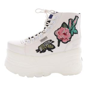 30周年 ワッペン付き 厚底スニーカー 24cm 白 ホワイト 2601142 /SR29