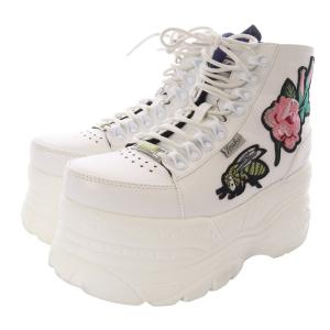 YOSUKE 30周年 ワッペン付き 厚底スニーカー 24cm 白 ホワイト 2601142 /SR29