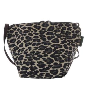 Hervé Chapelier 2885F レオパード ナイロン舟型ショルダーバッグS ヒョウ柄 カモフラージュ パンサーブラン