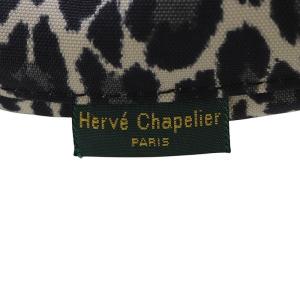 Hervé Chapelier 2885F レオパード ナイロン舟型ショルダーバッグS ヒョウ柄 カモフラージュ パンサーブラン