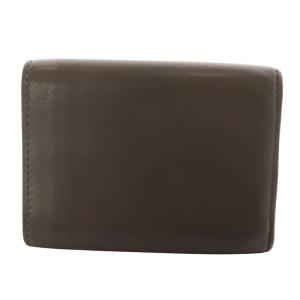 BOTTEGA VENETA 財布 三つ折り イントレチャート コンパクト レザー バイカラー グレー 黄色 イエロー /YO17 OH