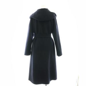 ANAYI コート アウター ロング ベルト付き 38 紺 /HK OS