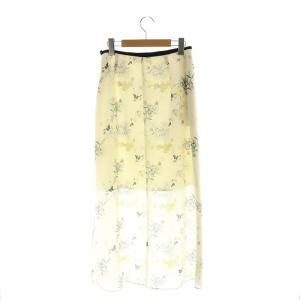 Mame Kurogouchi Flower Printed skirt スカート ロング フレア フラワープリント 1 S オフホワイト マルチカラー MM20PS-SK703