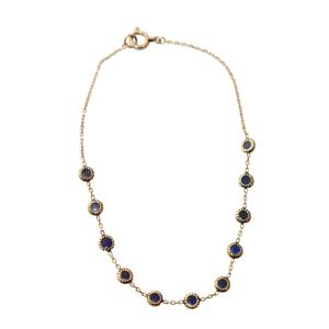 agete ドリーミードリーミー ブレスレット ストーン K10 ゴールドカラー 青 ブルー