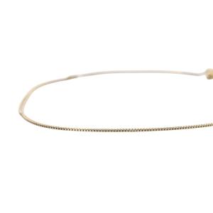 agete チェーンブレスレット 2連 K10 ゴールド /YO24