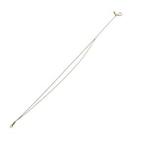 agete チェーンブレスレット 2連 K10 ゴールド /YO24