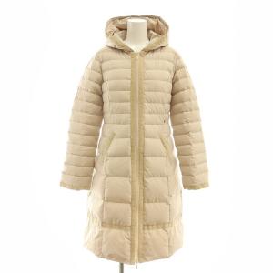 ダウンコート アウター フード付き 2 M ベージュ