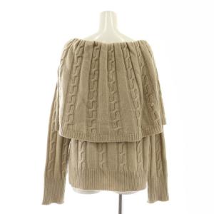 René オフショルダーニット セーター ウール ベージュ /MI OS
