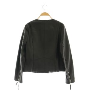 GRACE CONTINENTAL 23AW ジップライダースジャケット 40 ブラック