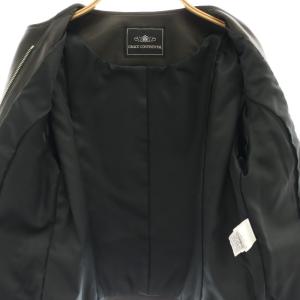 GRACE CONTINENTAL 23AW ジップライダースジャケット 40 ブラック