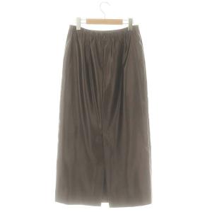 Diagram GRACE CONTINENTAL 24AW コーティングラップSK タイトスカート ロング サテン 38 ダークブラウン /ES OS