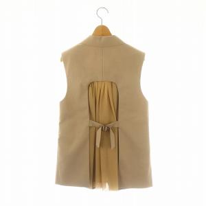 Diagram GRACE CONTINENTAL 24AW バックチュール ベスト 36 ベージュ