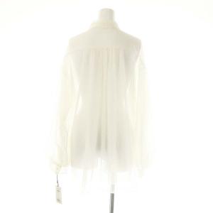 Diagram GRACE CONTINENTAL 24AW チュールレイヤードシャツ 長袖 36 白 ホワイト