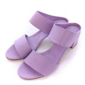 グレースコンチネンタル 23SS ベルトサンダル ミュール ハイヒール レザー 靴 シューズ 38 紫