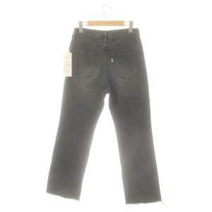 Grace Class クラッシュデニムパンツ ジーンズ ストレート カットオフ ダメージ加工 ボタンフライ 36 黒 ブラック