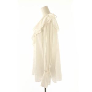 Diagram GRACE CONTINENTAL 23AW フリルシャツ 長袖 38 白 ホワイト