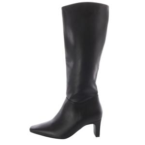 晴雨兼用 プレートヒール ベーシックロングブーツ スクエアトゥ L 24.5cm 黒 ブラック /SR19