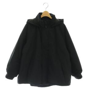 23AW ポリエステルタッサー中綿モンスターパーカーブルゾン ジャケット ジップアップ 36 黒 ブラック