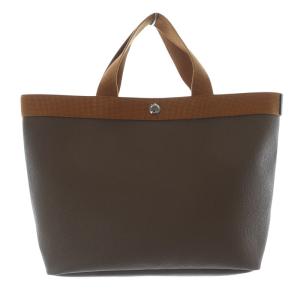 コーテッドキャンバス スクエアトート B5サイズ ブラウン 704GP