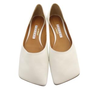 PIPPICHIC for PARIOOT レザーフラットシューズ パンプス 36.5 白 ホワイト