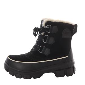 TIVOLI V WP ショートブーツ プラットフォーム レースアップ スエード US6.5 ブラック