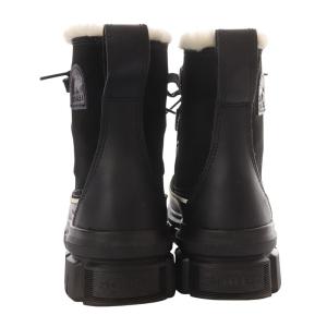 SOREL TIVOLI V WP ショートブーツ プラットフォーム レースアップ スエード US6.5 ブラック