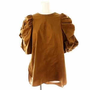 ボリュームバルーンスリーブブラウス F 茶 /MI OS SH