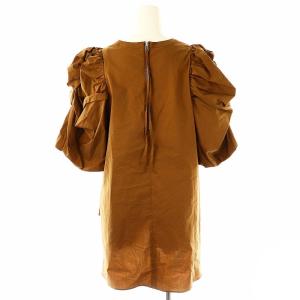 ELENDEEK ボリュームバルーンスリーブブラウス F 茶 /MI OS SH